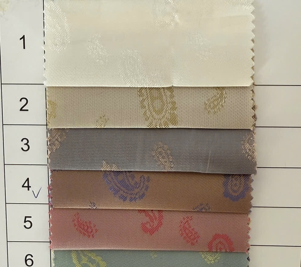 Vải lót lụa cao cấp hình sò mau