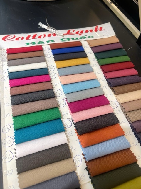 Vải vest cotton lạnh - vailotgiare